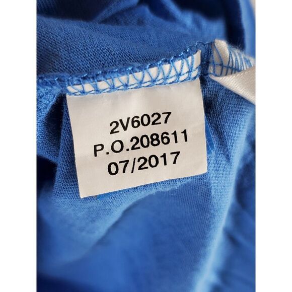 Vineyard Vines T-Shirt Football Whale Touchdown Wmns M Blue Graphic LS Crewneck - Picture 9 of 12